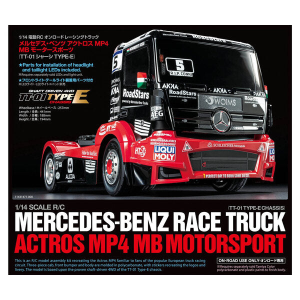 Tamiya Tankpool24 Mercedes Actros 1/14 4WD On-Road Semi Truck (TT-01) (TAM58683-60A) Amain Hobbies