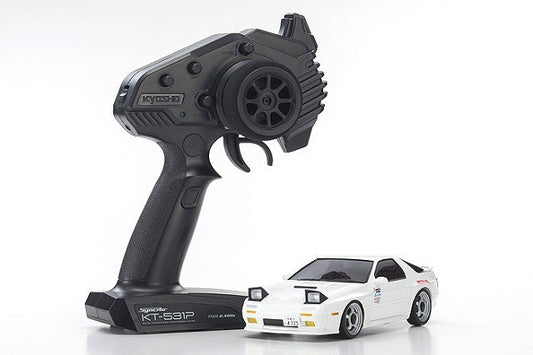 Kyosho 32611W MINI-Z AWD Initial D Savanna RX-7 Mazda FC3S White (32611W) Kyosho America