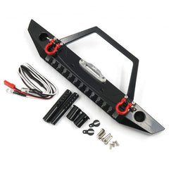 Yeah Racing Alloy Front Bumper w/LED Light For TRX-4 RedcatGen8 AXIAL SCX10 / II (TRX4-092) Yeah Racing