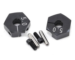 Yokomo Aluminum Clamp Wheel Hub Hex (Black) (2) (5.0mm) BD-011CBA Amain Hobbies