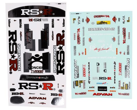 Yokomo RSR JZA80 Supra Stickers (5) (TOKSD-RSRD) Amain Hobbies