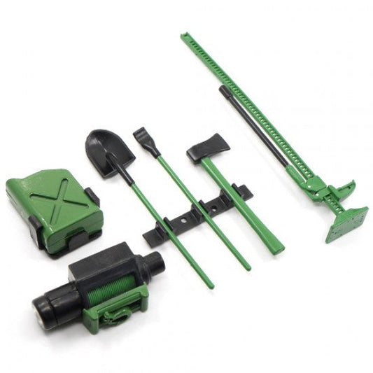 Yeah Racing 1/10 RC Crawler Scale Accessory Tool Set (YA-0356GN) Yeah Racing