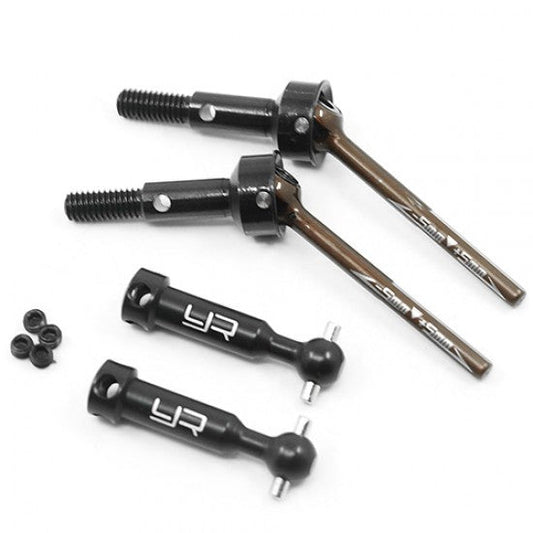 Yeah Racing Aluminum Adjustable 44-54mm Large Angle Universal Shaft Pair For Yokomo (YKYD-011BK) Yeah Racing