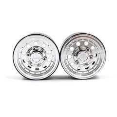 Yeah Racing 1.55 Aluminum CNC 10 Spoke Beadlock Rims 2pcs (WL-0177SV)