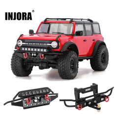 INJORA Metal Front Rear Tube Bumpers with Y wire for 1/18 TRX4M Bronco (4M-43) INJORA