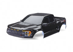 Traxxas Body, Ford Raptor R, complete (black) (includes grille, tailgate trim, side mirrors, decals, & clipless mounting) (10112-BLK)