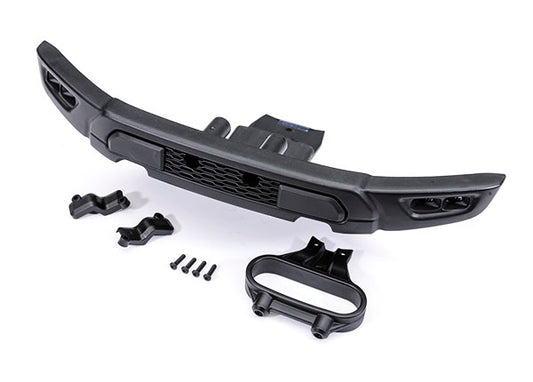 Traxxas Bumper, front/ bumper mount, front/ light covers (left & right)/ 2.5x10mm BCS (4) (fits Ford Raptor R) (10151)
