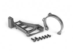 Traxxas Motor mounts (front & rear) (gray-anodized 6061-T6 aluminum) (10262-GRAY)