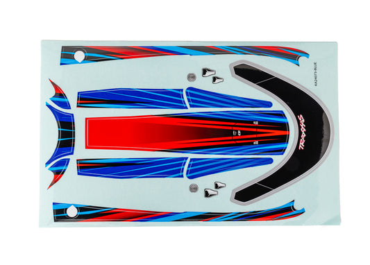 Traxxas Disruptor Hatch Blue Decal Set (10699-Blue) TRAXXAS