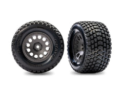 Traxxas Gray Rear Mini XRT Wheels w/ Gravix Tires (2) (10775-GRAY)