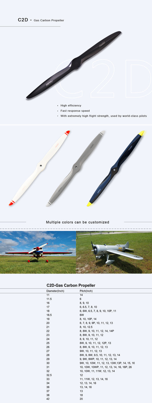 C2D 22"-10" Carbon Propeller