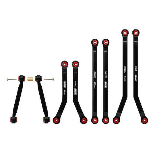 INJORA: INJORA Aluminum High Clearance 4 Links Set for 1/24 Axial SCX24 GX470 (SCX24-187)
