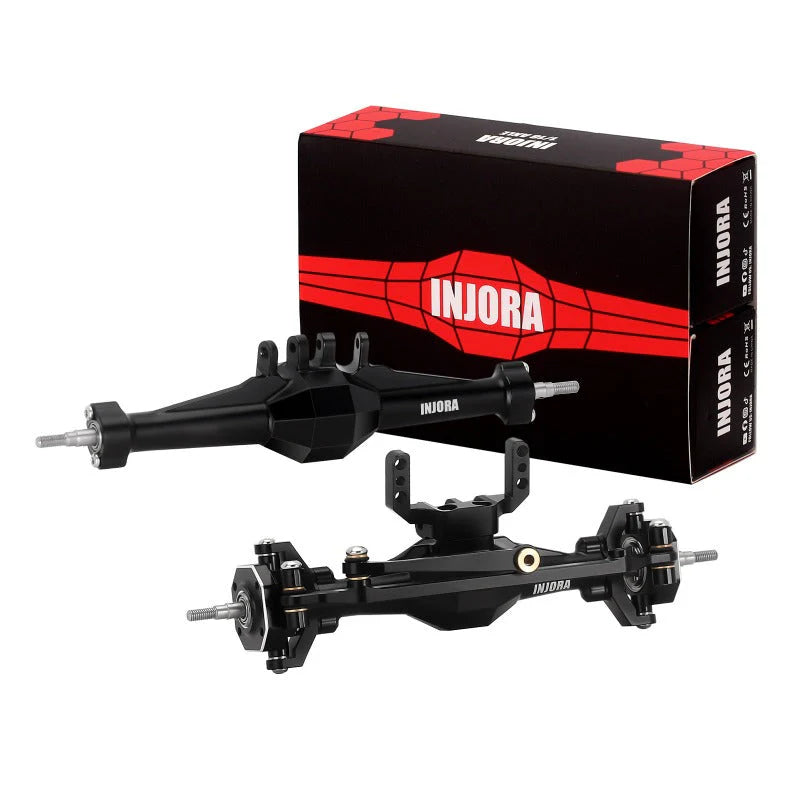 INJORA +4mm Diamond Axles with Lay Down Servo Mount & Links for 1/18 TRX4M (4M-92BKFR) INJORA