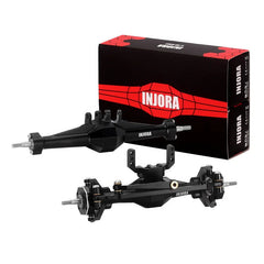 INJORA +4mm Diamond Axles with Lay Down Servo Mount & Links for 1/18 TRX4M (4M-92BKFR) INJORA