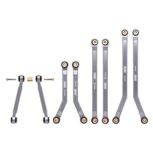 INJORA: INJORA Aluminum High Clearance 4 Links Set for 1/24 Axial SCX24 GX470 (SCX24-187)