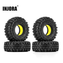 INJORA 1.0" 56*22mm Tires & Silicone Rubber Inserts Combo (4) (T1005) INJORA