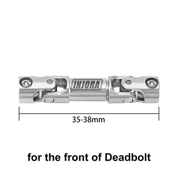 INJORA 1pcs Stainless Steel Drive Shaft with D Shaped Hole for SCX24 AX24 FCX18 FCX24m INJORA