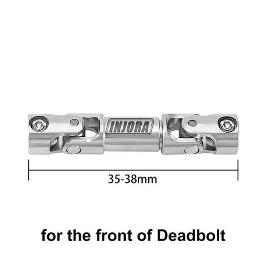 INJORA 1pcs Stainless Steel Drive Shaft with D Shaped Hole for SCX24 AX24 FCX18 FCX24m INJORA