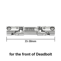 INJORA 1pcs Stainless Steel Drive Shaft with D Shaped Hole for SCX24 AX24 FCX18 FCX24m INJORA