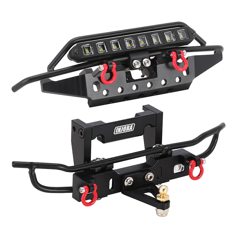 INJORA Metal Front Rear Tube Bumpers with Y wire for 1/18 TRX4M Bronco (4M-43) INJORA