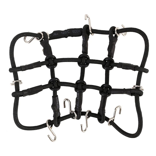 INJORA Mini Elastic Luggage Net Scale Accessories For 1/24 1/18 RC Crawlers (SCX24-89BK) INJORA