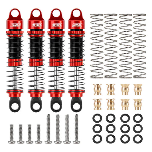 INJORA 53mm Aluminum Threaded Oil Shocks for 1/18 TRX4M (4M-24)