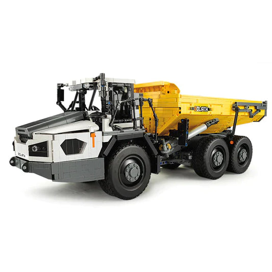IMEX CaDA Articulated Dump Truck Remote Controlled Construction Series 1:17 Scale Brick Building Set 3,067 Pieces (CAD61054)