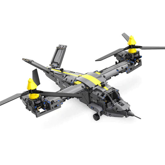 IMEX CaDA Tiltrotor Helicopter (Non-Motorized) Brick Building Set 1,436 Pieces (CAD61076) IMEX