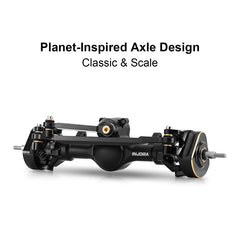 INJORA +4mm Planet Axles With Double Joint Shafts & Brass Steering Knuckles For 1/24 Axial SCX24 INJORA