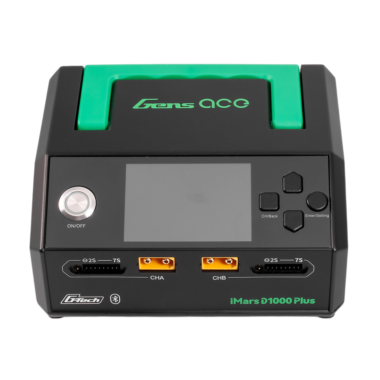 Gens ace iMars D1000 Plus Smart Charger | Bluetooth App Control | Dual Channel | G-Tech GensTattu