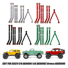 INJORA 7pcs High Clearance Chassis Links for Axial SCX24 Chevrolet Jeep Wrangler Bronco (SCX-52) INJORA