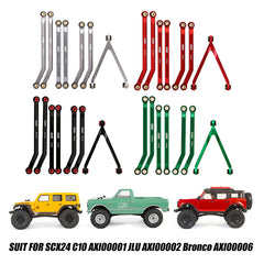 INJORA 7pcs High Clearance Chassis Links for Axial SCX24 Chevrolet Jeep Wrangler Bronco (SCX-52)