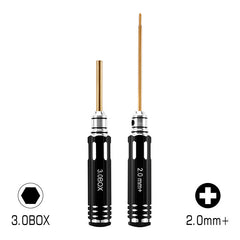 INJORA 4-Piece Driver Set For 1/30 Axial SCX30 (3.0mm Nut, 2.0mm Phillips, T3 Torx, 0.05" Hex) INJORA