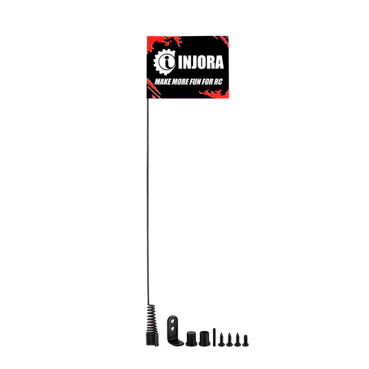 INJORA: 15cm Metal Antenna With Flags For 1/18 1/24 TRX4M SCX24 FCX24 (INA-97)