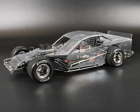1RC Racing Asphalt Modified 2.0 1/18 Brushless RTR 2WD Oval Racer (Clear) w/2.4GHz Radio, Battery & Charger Amain Hobbies