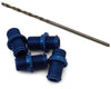 1RC Racing 1/18 Threaded Aluminum Shock Body Set (Blue) (4) Amain Hobbies