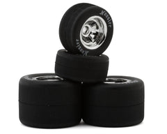 1RC Racing 1/18 Asphalt Sprint Car Tires (Chrome) (4) (Front & Rear) (Soft) Amain Hobbies