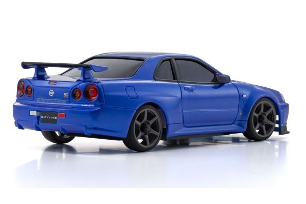 MINI-Z ASC MA020 NISSAN SKYLINE GT-R R34 V.specⅡNur Metallic Blue MZP487MB Kyosho America