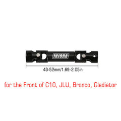 INJORA 1PCS Hardened Steel Center Drive Shaft for SCX24 Mods INJORA