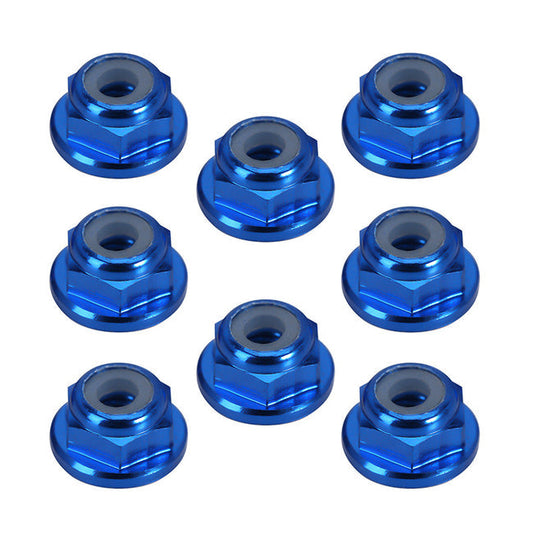 INJORA 8PCS M2 Wheel Lock Nuts Flange Nuts for SCX24 (YQ-WH-18) INJORA