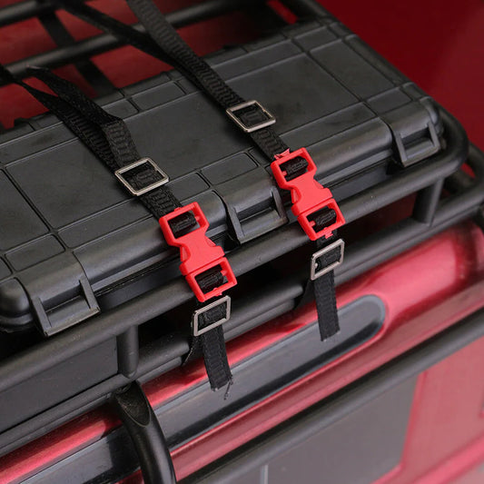 INJORA 5PCS Scale Luggage Rope Roof Rack Tie Down Straps For 1/10 RC Crawler