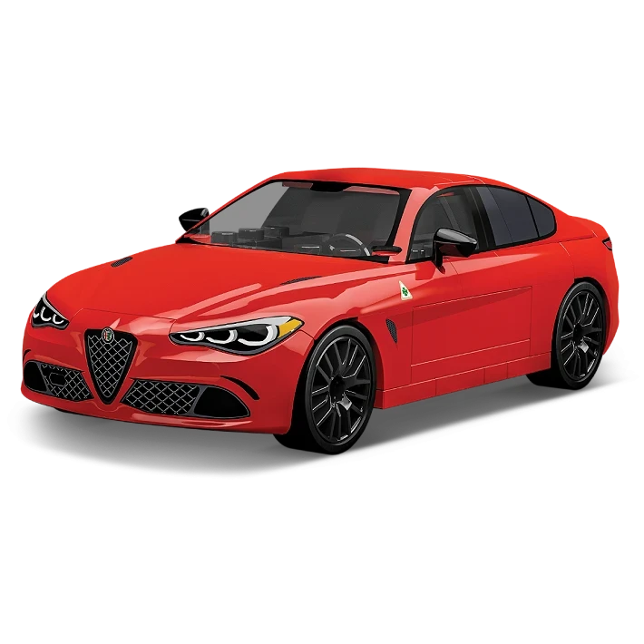 COBI Alfa Romeo Giulia Quadrifoglio Red Car: Set #24604 COBI