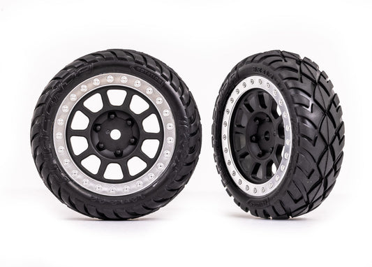 Traxxas Multi-Spoke 2.2" Wheels with Anaconda Tires (2) TRAXXAS