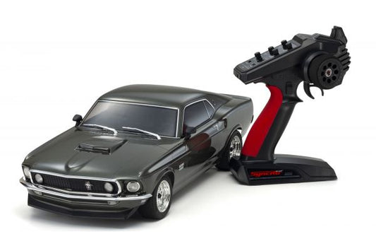 1:10 Scale Radio Controlled Electric Powered 4WD FAZER Mk2 FZ02L Series readyset 1969 Ford Mustang Boss 429 Black Jade 34437T1 Kyosho America