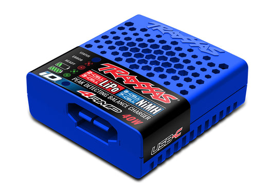 Traxxas 4-Amp USB-C Multi-Chemistry Charger with Traxxas iD® Technology (2985)