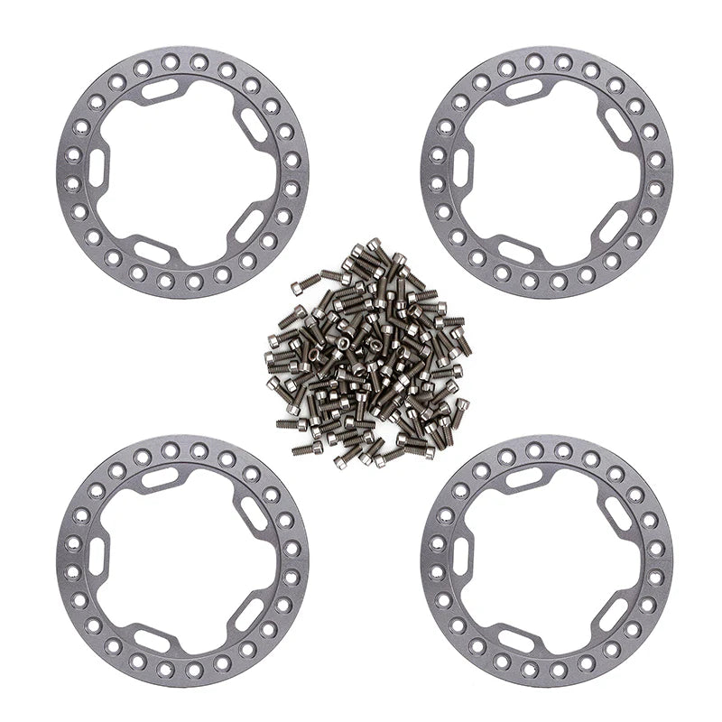INJORA 4PCS 52mm Aluminum Alloy Wheel Outer Rings for 1.9" Wheels (CRAW18185_GL)