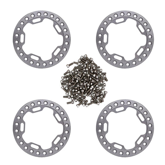 INJORA 4PCS 52mm Aluminum Alloy Wheel Outer Rings for 1.9" Wheels (CRAW18185_GL)