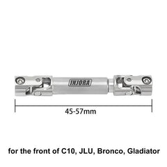 INJORA 1pcs Stainless Steel Drive Shaft with D Shaped Hole for SCX24 AX24 FCX18 FCX24m (Copy) INJORA