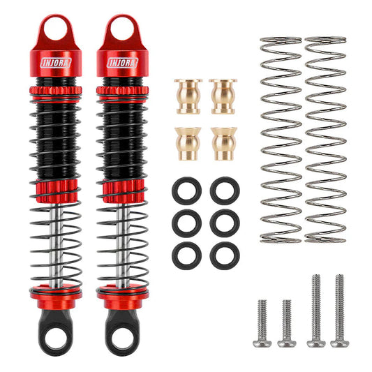 INJORA: 59mm Long Threaded Oil Filled Shocks For 1/18 TRX4M (4M-42) (1 Pair) INJORA