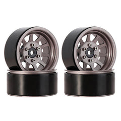 INJORA 1.9" 10-spoke Stamped Steel Wheels for 1/10 RC Crawlers INJORA